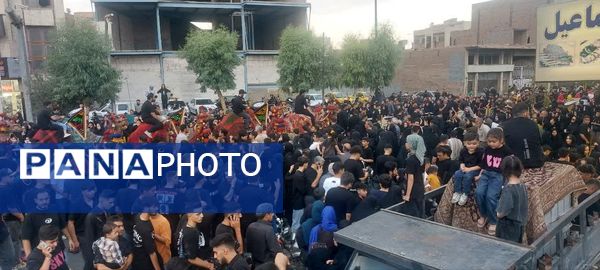 استقبال عزاداران حسینی از کاروان نمادین اسرای کربلا در قم