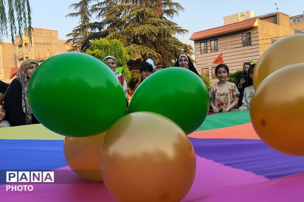 اجرای ویژه‌برنامه‌های فرهنگی و شاد برای کودکان به همت گروه جهادی ندای رسا در عید غدیر