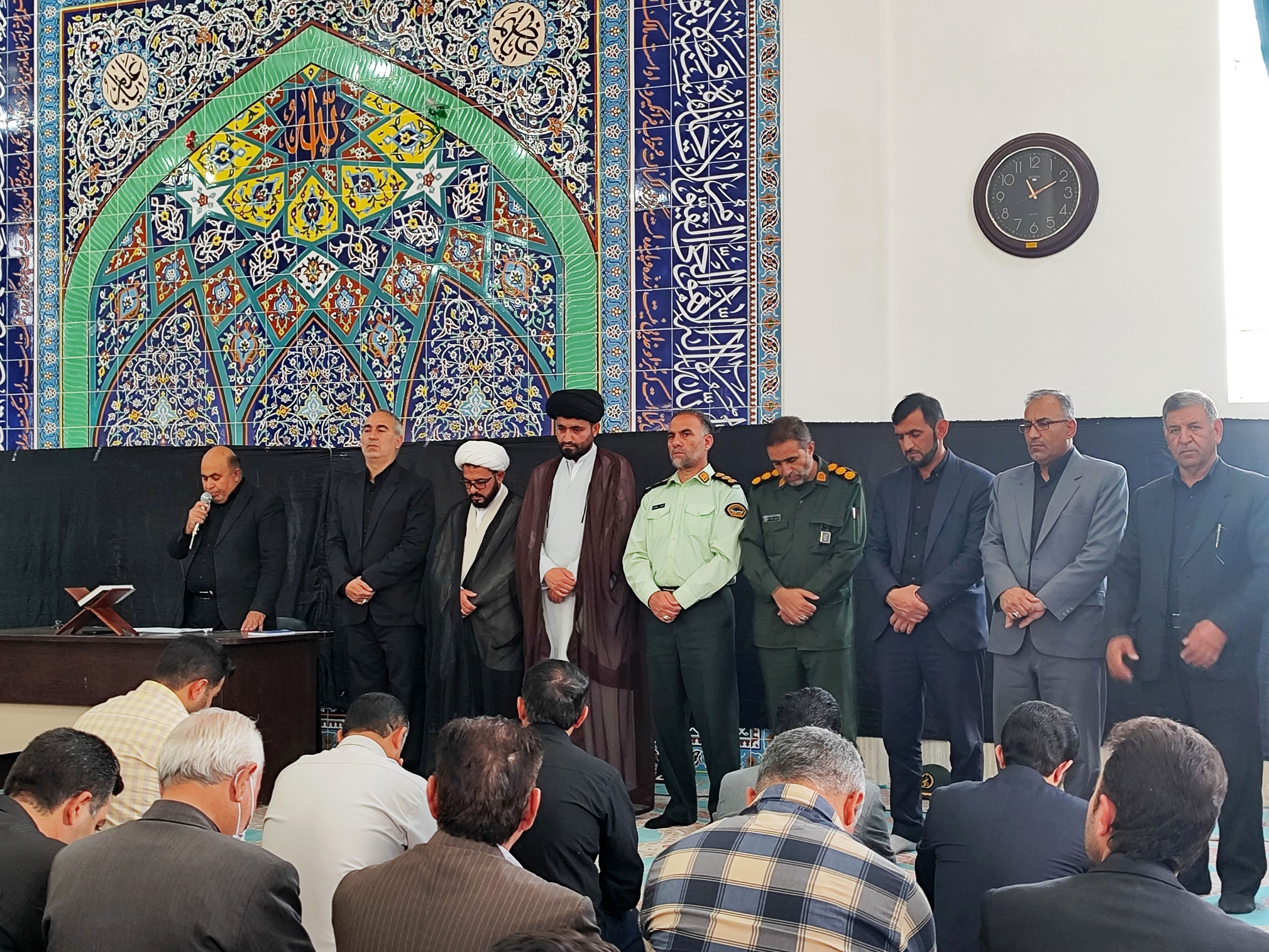 مراسم عزاداری شهادت رئیس جمهوری و هیات همراه در ایلام