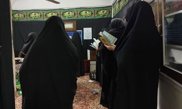  قرائت زیارت آل یاسین و دعای باران و استغاثه به امام زمان در فدافن