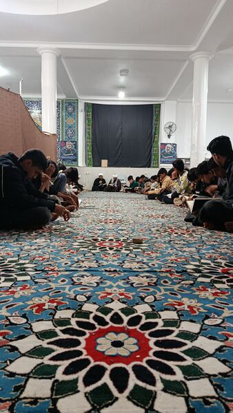 مراسم اعتکاف دانش‌آموزی در مسجد نور سندرک