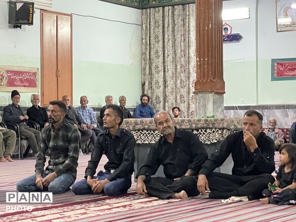 مراسم عزاداری شب دوم محرم در روستای فرشه
