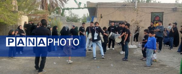 مراسم عزاداری امام حسین‌‌(ع) در روستای باغات