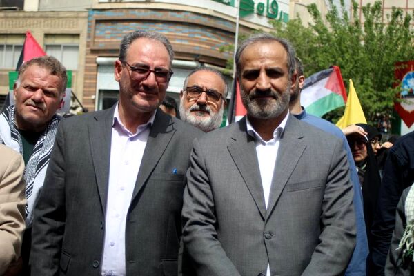 تجمع بزرگ دانش‌آموزان و فرهنگیان در حمایت از مردم مظلوم غزه و فلسطین