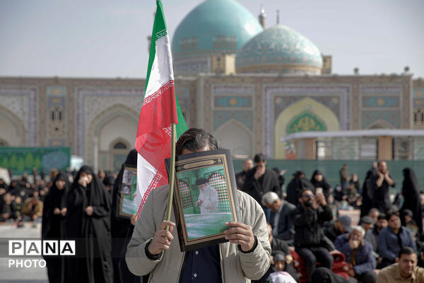 مجلس عزای شهادت رهبر معظم انقلاب (ره) در حرم مطهر رضوی