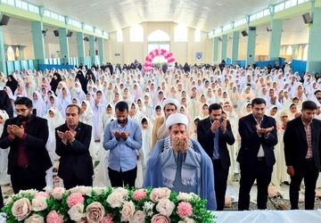 جشن تکلیف دختران عنبرآباد در فضای معنوی مصلی الغدیر