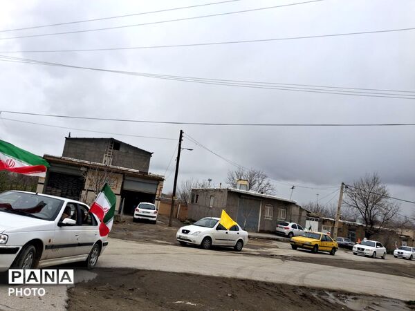 راهپیمایی خودرویی «کنجوران سفلی» به سمت «شان‌آباد» 