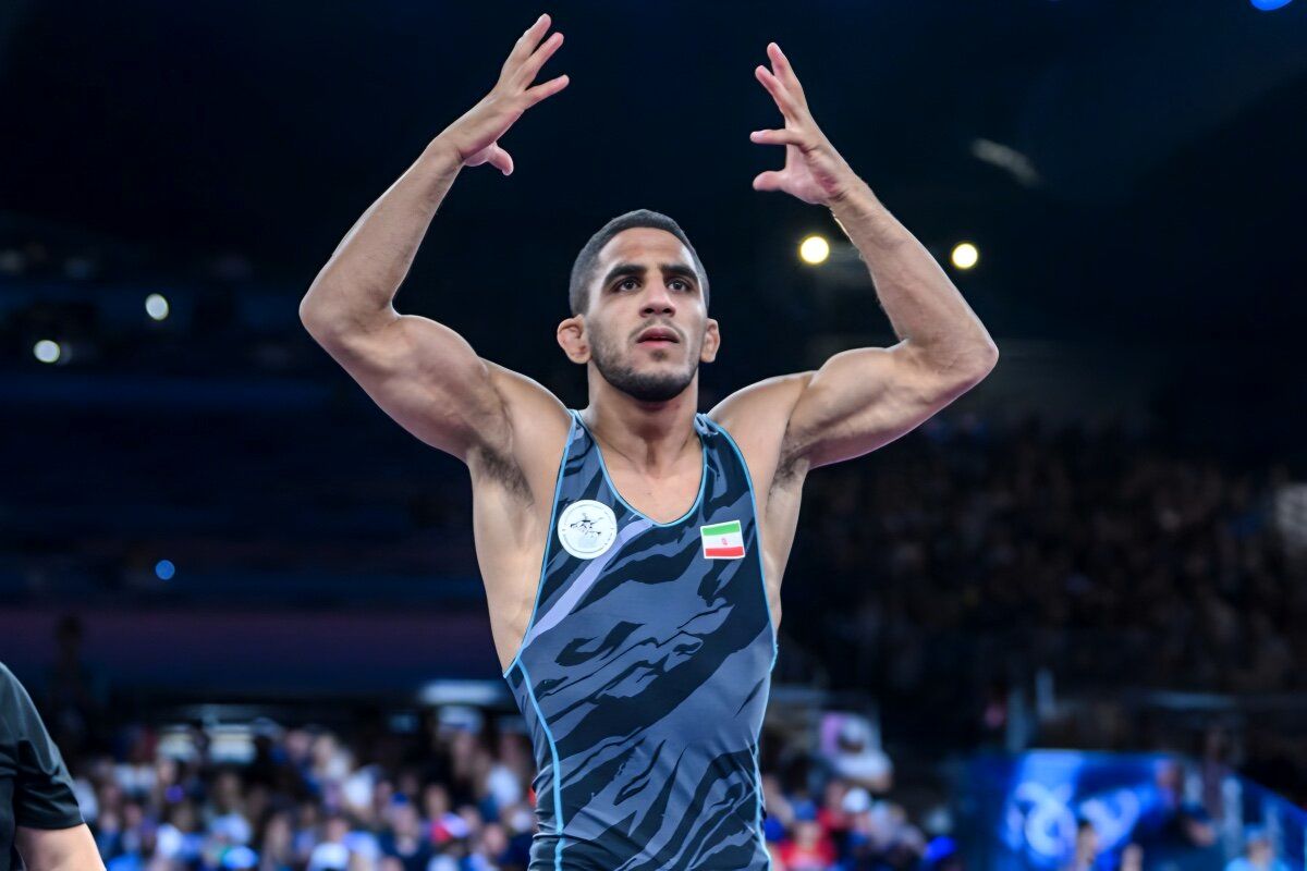 جدال مرد نقره‌ای کشتی ایران در پاریس با «ریل وودس» آمریکایی