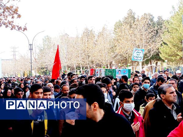 تشییع با شکوه شهید جوادحسن زاده شهید مرزبانی فراجا