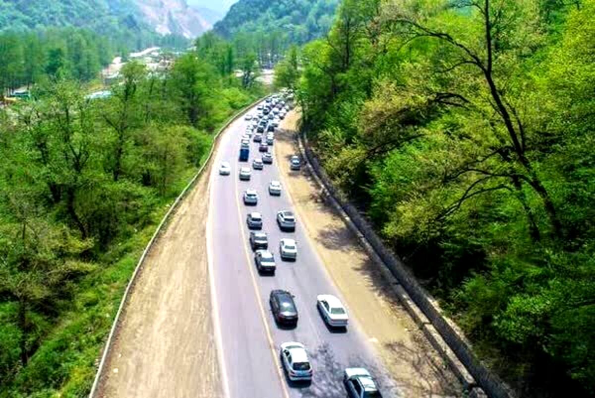 جاده چالوس دو طرفه شد