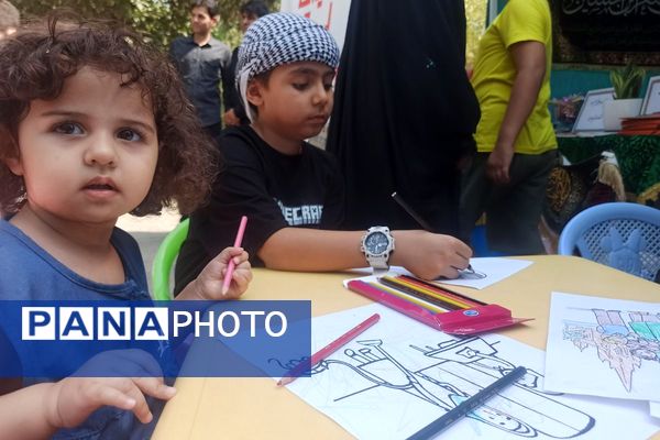 حضور کودکان و نوجوانان در راهپیمایی جاماندگان اربعین حسینی