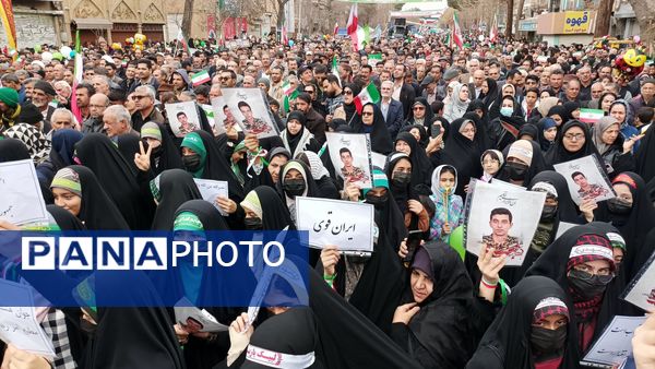راهپیمایی 22 بهمن با حضور گسترده ای از مردم در شهرستان نیشابور