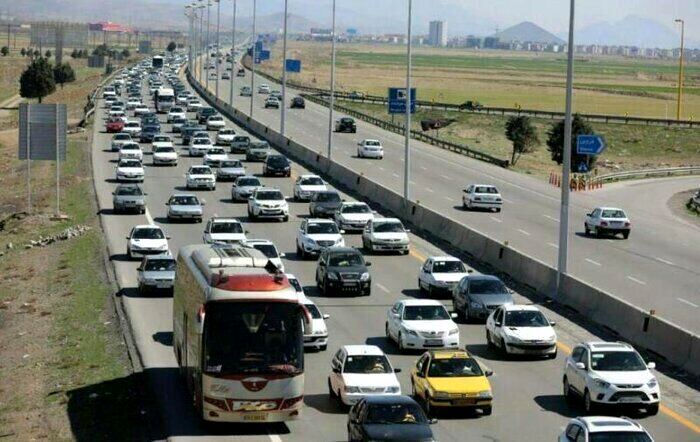 ترافیک سنگین در محورهای چالوس و هراز