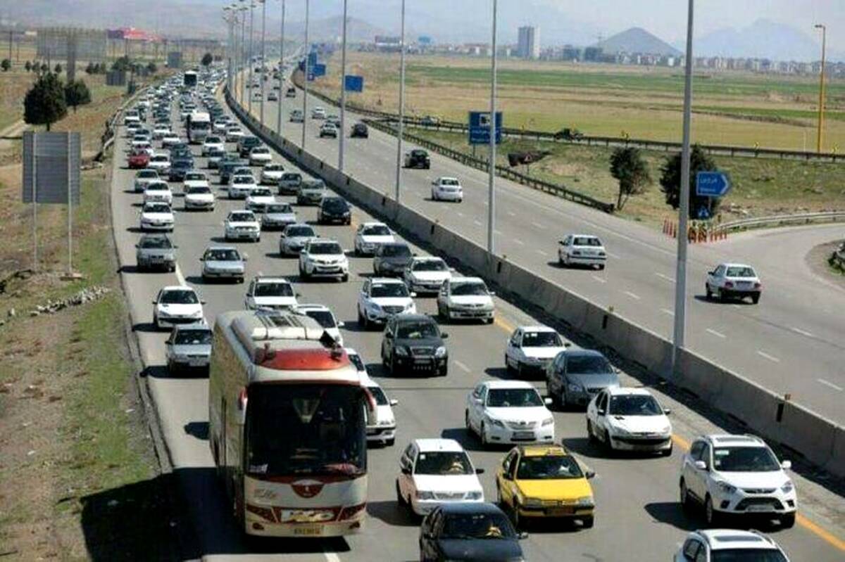 ترافیک سنگین در آزادراه تهران- کرج- قزوین