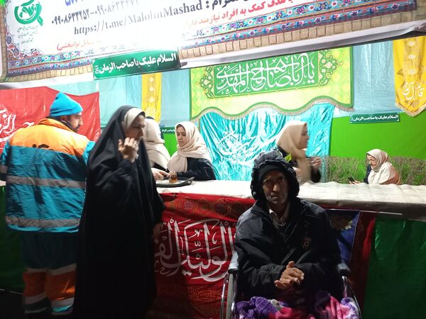موکب هیات معلولین متوسل به حضرت رقیه (س) درجشن نیمه شعبان 