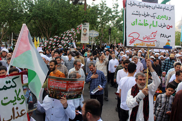 اعلام انزجار مردم قم از جنایات رژیم صهیونیستی در جمعه خشم