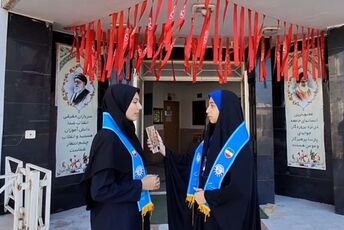 گرامیداشت یاد و خاطره شهدا در دبیرستان حضرت مریم(س) شهر جعفریه