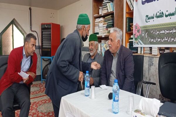 میز خدمت در مسجد جامع شهر بار نیشابور
