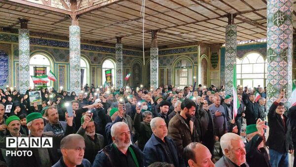 مراسم گرامیداشت چهلم امام شهید در گلزار شهدای  شهر بار نیشابور-۲