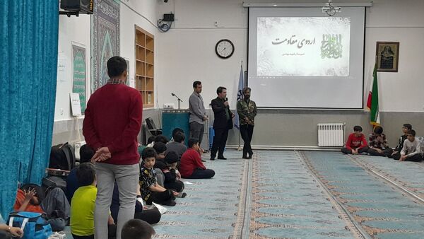 برپایی اردوی شبانه مقاومت در دبیرستان شهید بهشتی