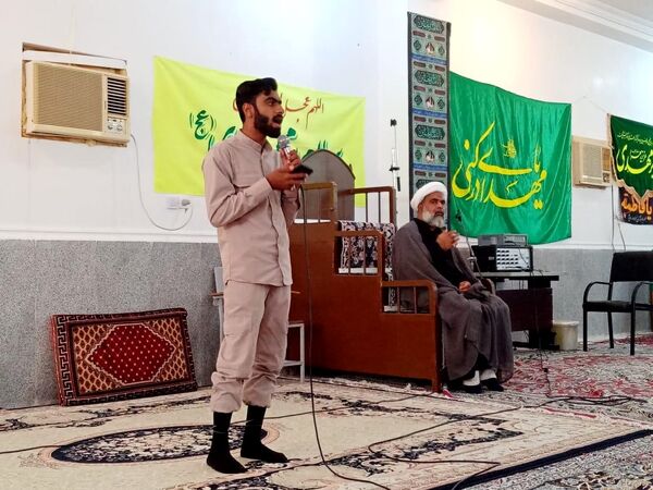 آیین استقبال باشکوه از شهید گمنام در مسجد مهدیه فین