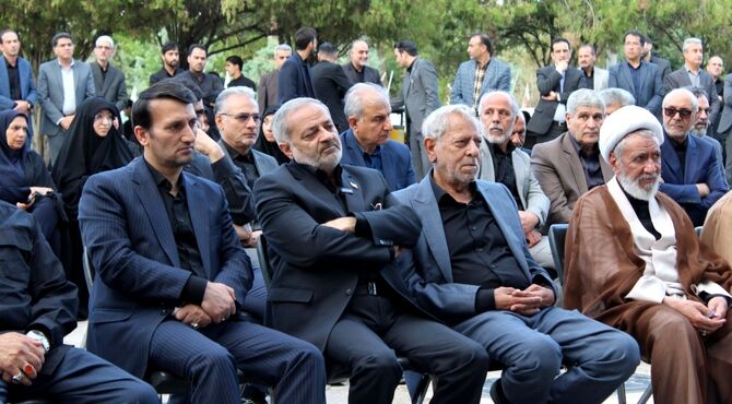 اولین سالگرد شهید محمد کاظمی با حضور وزیر آموزش و پرورش در بهشت رضای مشهد