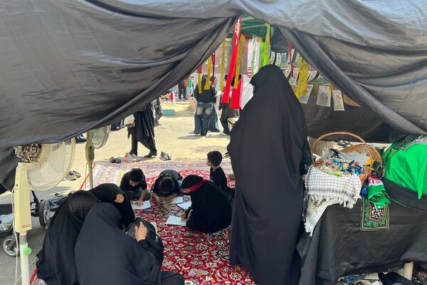 برپایی موکب میدان پویای اربعین