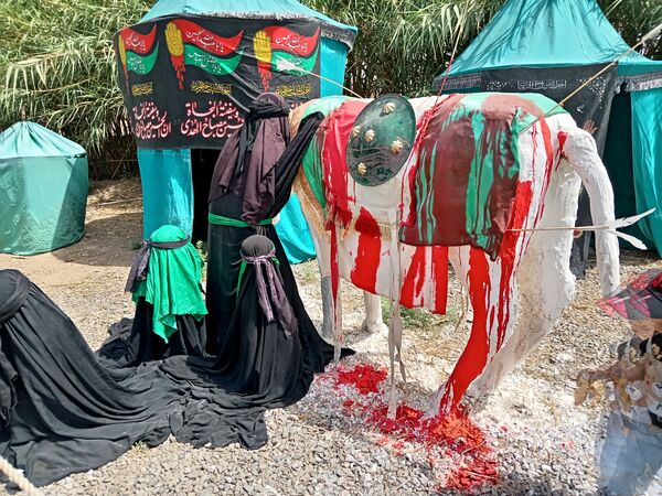 نمایشگاه «غنچه‌های خونین» شهر جعفریه قم 