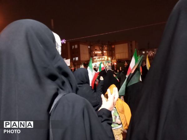اجتماع مردمی میدان حجاب مشهد