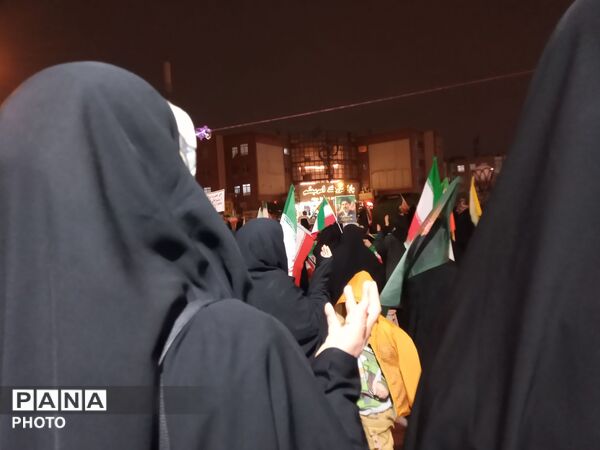 اجتماع مردمی میدان حجاب مشهد