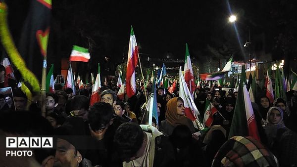 تجمع مردمی برای خونخواهی در مسجد جامع شهرستان نیشابور