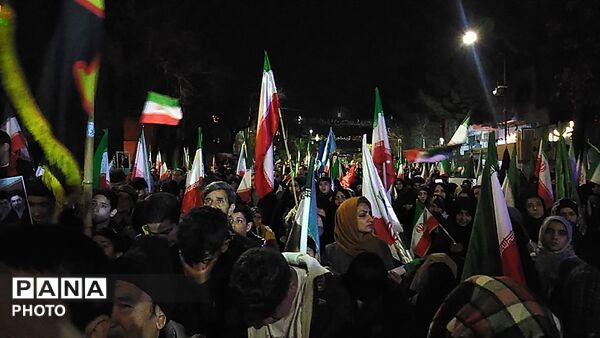تجمع مردمی برای خونخواهی در مسجد جامع شهرستان نیشابور
