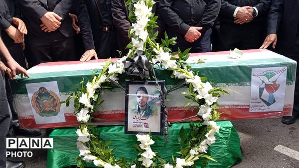 تشیع پیکر شهید محمد عباسی در گرگان