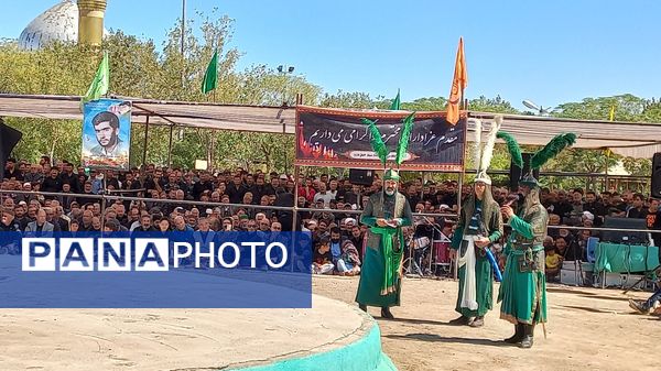 مراسم تعزیه‌خوانی شهادت امام رضا(ع) شهرستان میان جلگه نیشابور 
