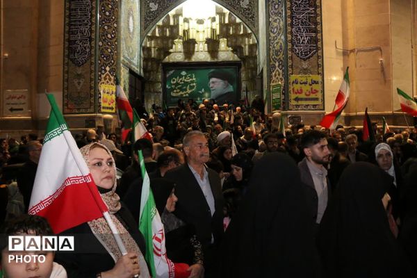 راهپیمایی شب پنجاهم مردم غیور محمدشهر کرج