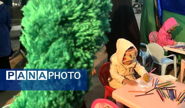 غرفه کودک هیئت انصارالحسین (ع) در جشن نیمه شعبان آزادشهر
