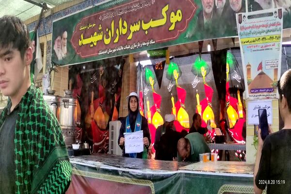 بازدید معاون اردویی گردشگری سازمان دانش‌آموزی از مواکب خوزستان