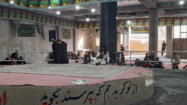 مراسم تعزیه‌خوانی، در روستای مارکده‌