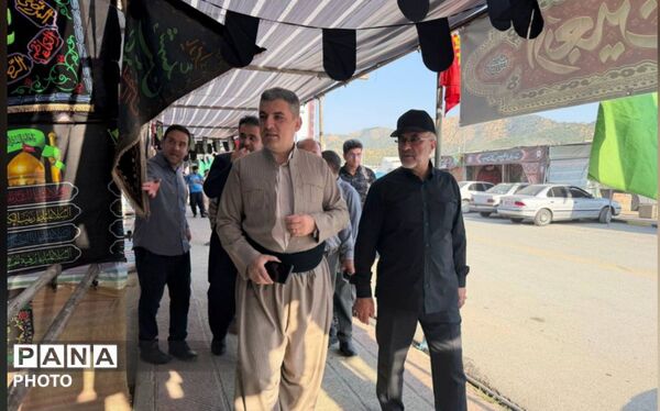 بازدید فرماندار مریوان از مواکب مستقر در پایانه مرزی باشماق