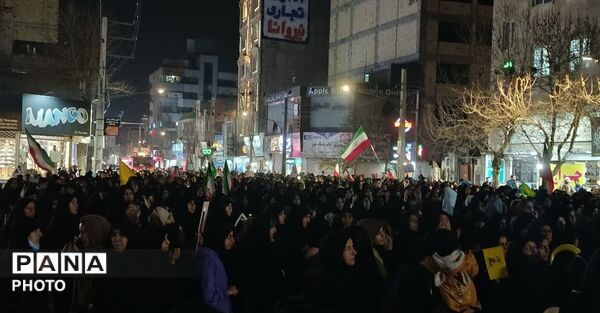 هجدهمین تجمع خون‌خواهی مردم فردیس از رهبر شهیدشان 