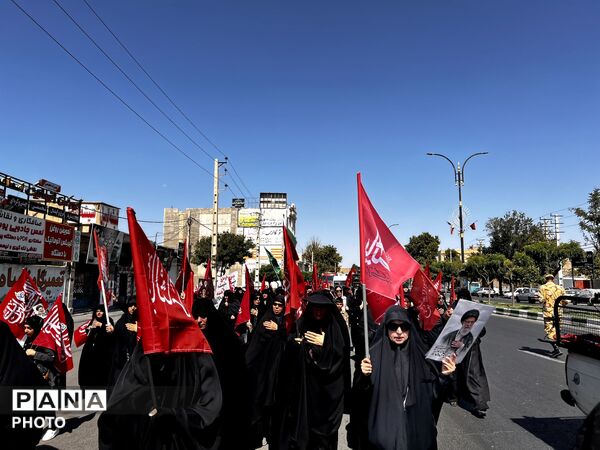 پیاده روی اربعین از میدان سپاه هشتگرد تا امامزاده هادی ینگی امام