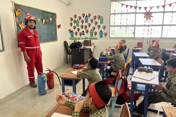 روز آتش‌نشانی در دبستان شهید تندگویان