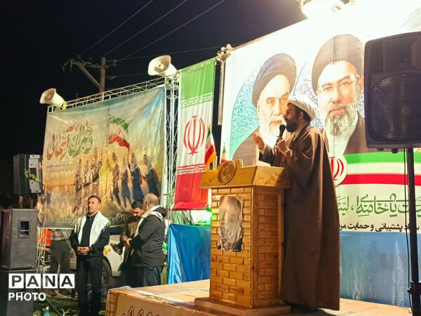 راهپیمایی شهروندان شهرستان مانه 