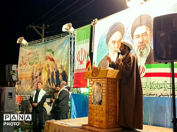 راهپیمایی شهروندان شهرستان مانه 