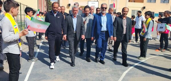 آئین افتتاح چمن مصنوعی سمپاد آموزشگاه شهید بهشتی نیشابور