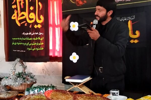 مراسم شهادت حضرت زهرا (س) و عزاداری در دبیرستان طالقانی 