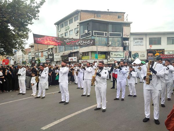 اجتماع عاشوراییان در میدان طالقانی قائمشهر