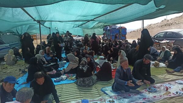 پیاده‌روی هیات روستای زرد تا امام زاده روستای کاستان