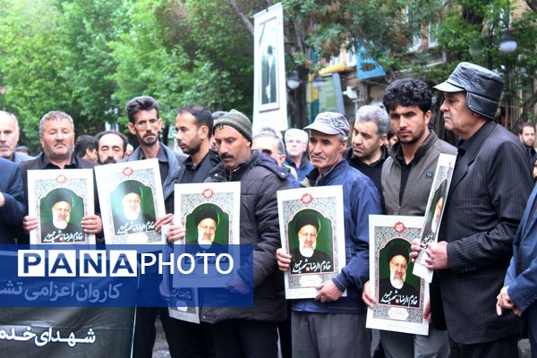 مراسم تشییع شهدای خدمت در تبریز 