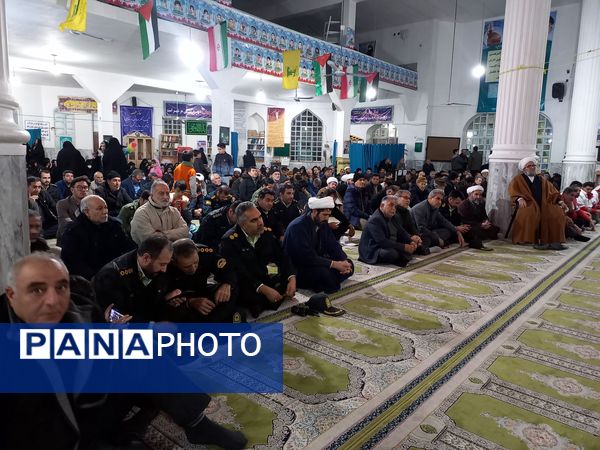 مراسم گرامیداشت شهادت سید حسن نصرالله در مسجد جامع آشخانه 